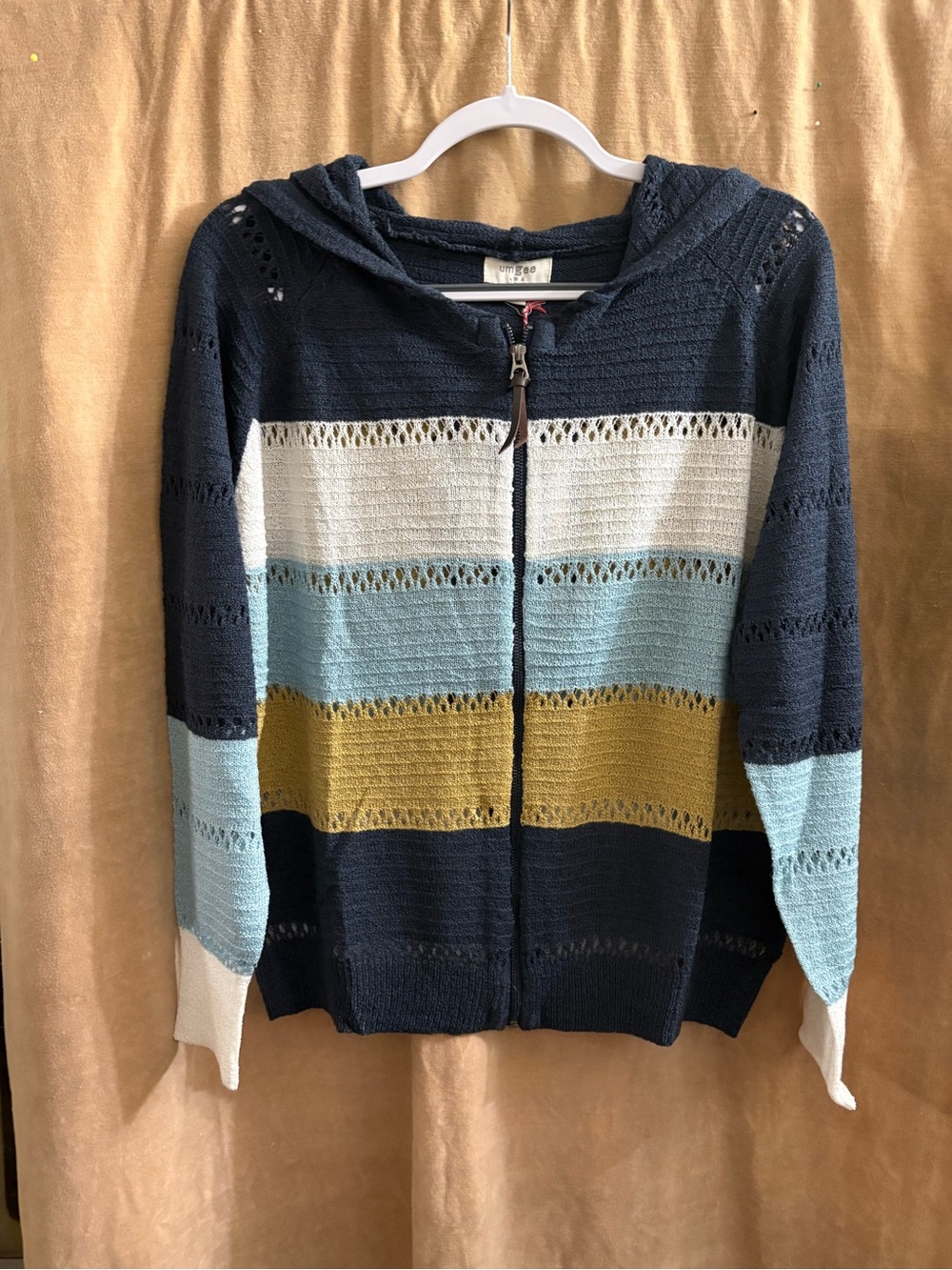 Hem & Thread Cream Button-Front Knit Cardigan - Picture 8 of 8